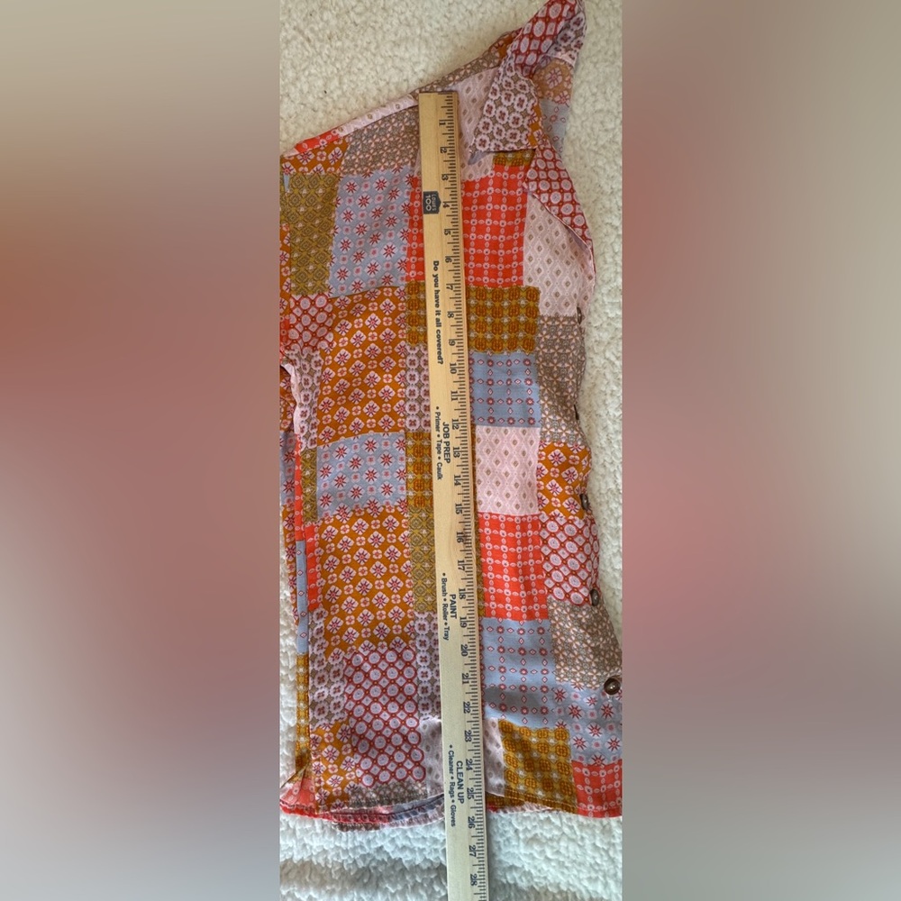 Willow & Root Multicolor Patchwork Shirt Size Sma… - image 6